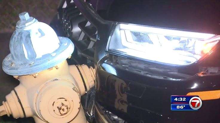 Police arrest alleged car thief who ran after double crash in Miami ...