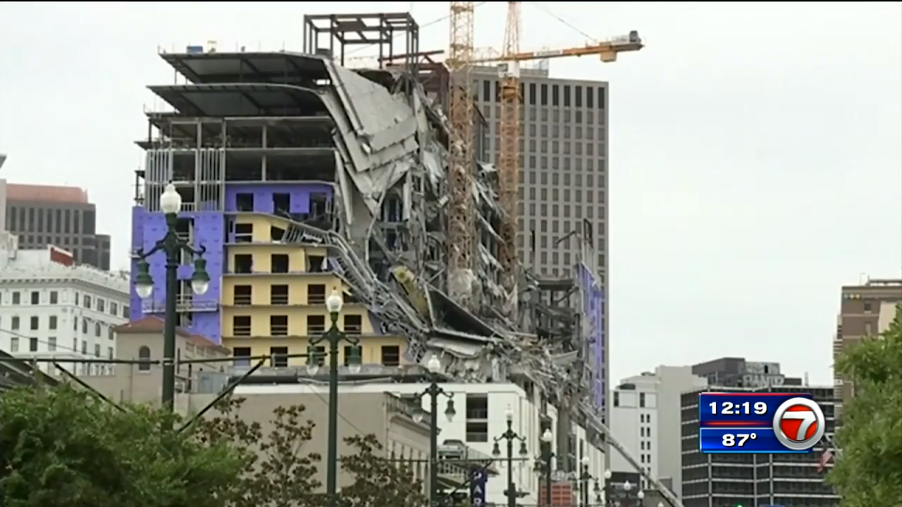 New Orleans officials are about to blow up the cranes at the collapsed