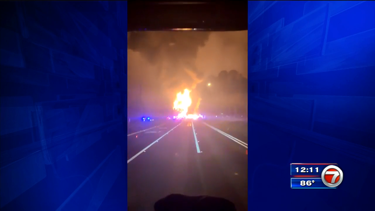 Miami native dies after tanker truck crash in Gainesville - WSVN 7News ...