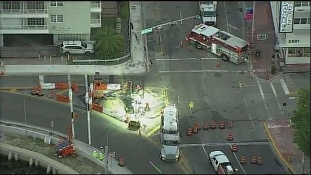 Roadways reopen after crews cap gas leak in Miami Beach - WSVN 7News ...
