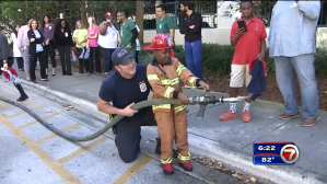 6-year-old cancer patient becomes honorary firefighter - WSVN 7News | Miami News, Weather, Sports | Fort Lauderdale