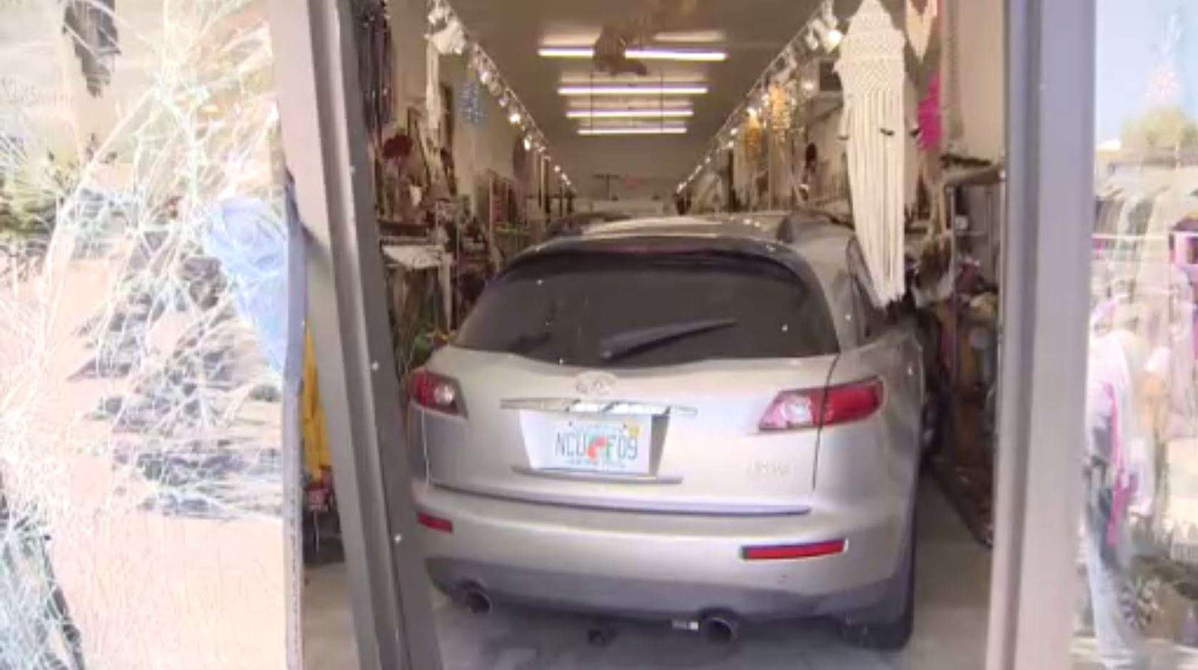 SUV crashes into Miami business; no injuries - WSVN 7News | Miami News ...