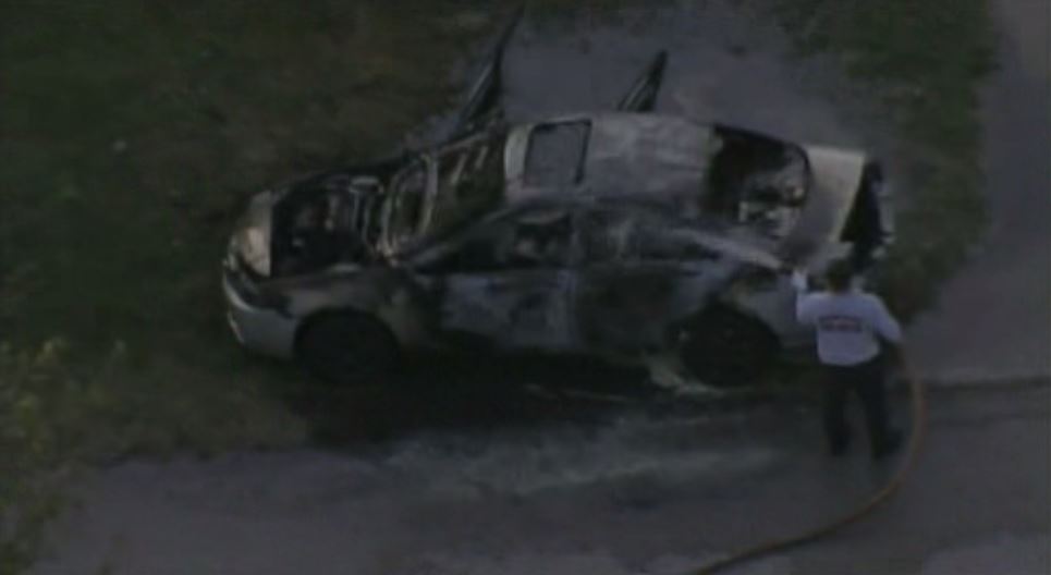 Car catches fire in Northwest Miami-Dade - WSVN 7News | Miami News ...