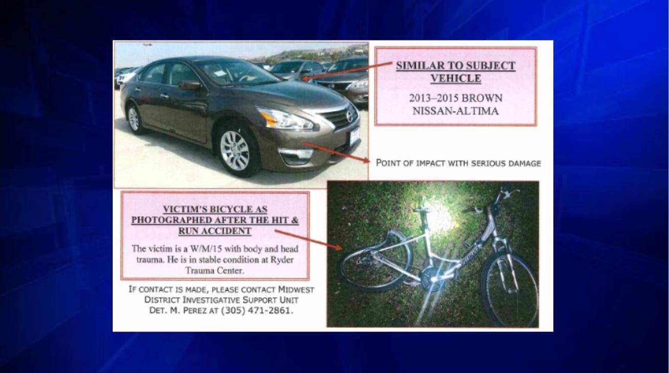 Police searching for hit-and-run driver who hit cyclist in NW Miami ...