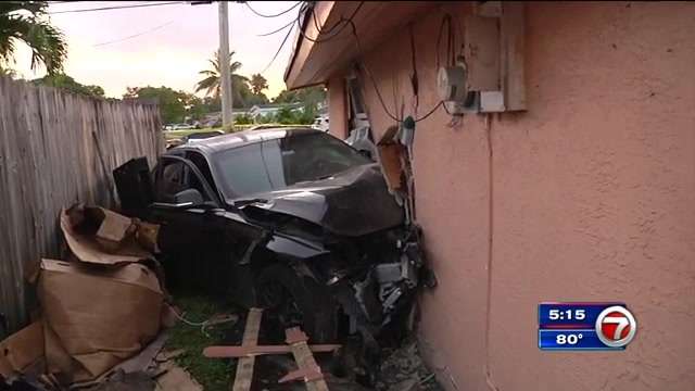 Family displaced after suspected drunk driver slams into Miramar house ...