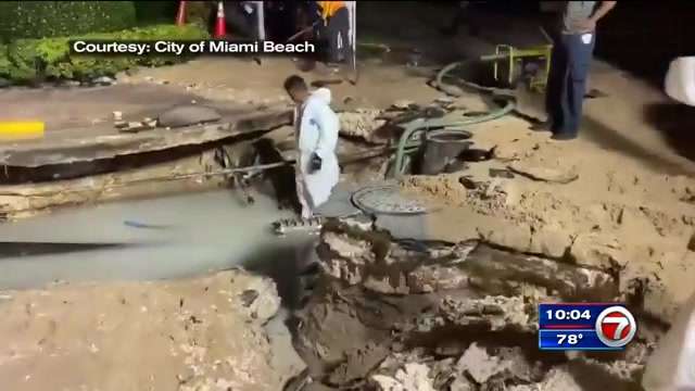 Crews finishing repairs following water main break in North Beach ...
