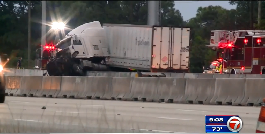 Crash involving tractor-trailer causes heavy traffic delays near