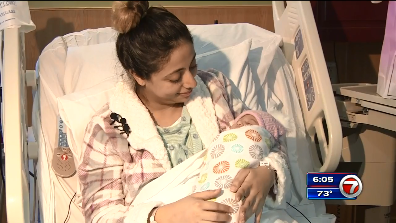 South Florida families first babies of new year WSVN 7News
