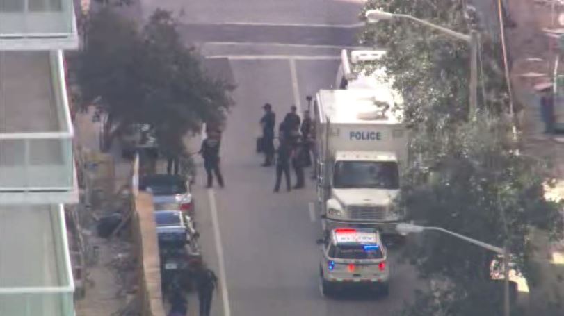 suspicious package downtown la
