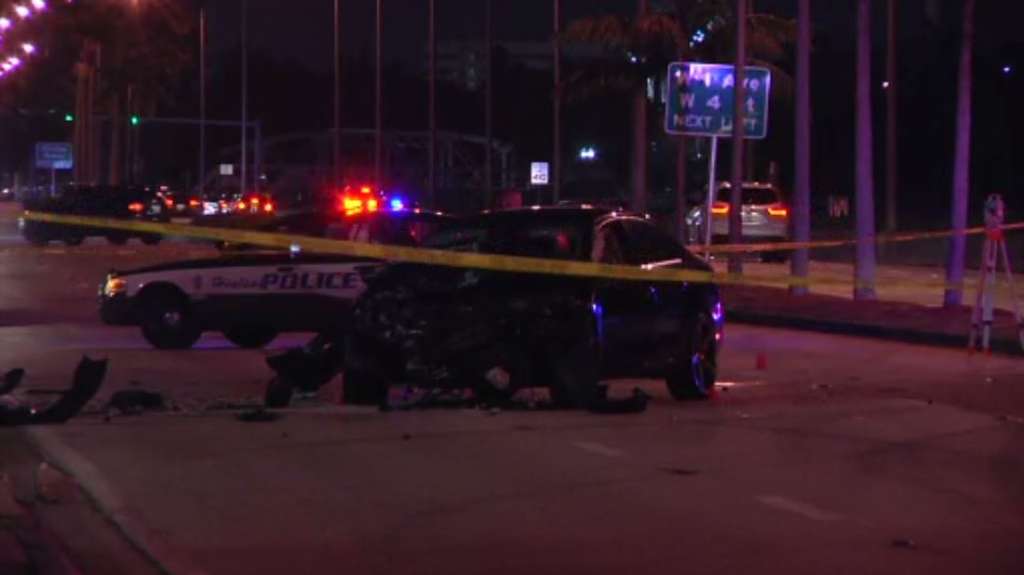Officer Driver Hospitalized After Police Involved Crash In Hialeah