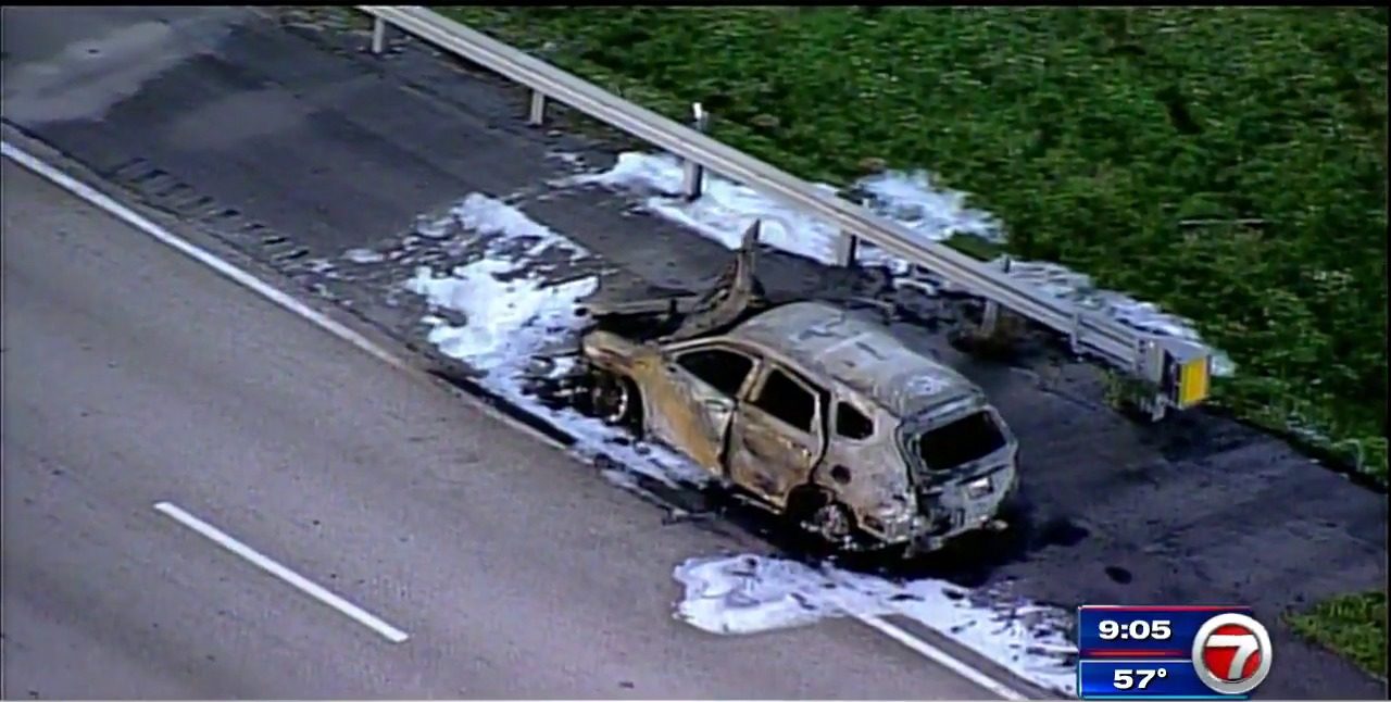 1 Dead After Suv Catches Fire On I 75 In Weston Wsvn 7news Miami News Weather Sports Fort Lauderdale