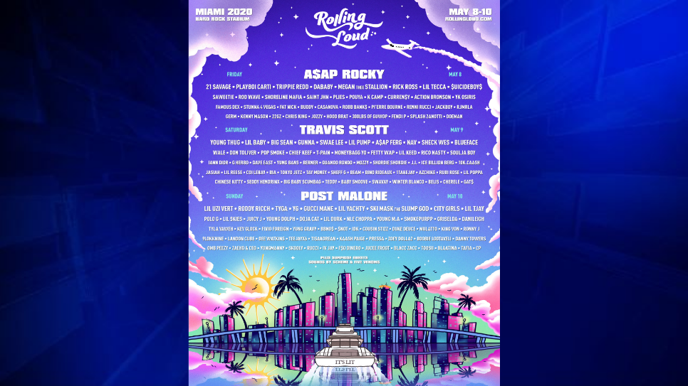 Travis Scott Post Malone and more set to perform at Rolling Loud