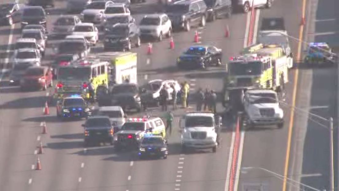 1 hospitalized after multivehicle crash on 826 in West MiamiDade