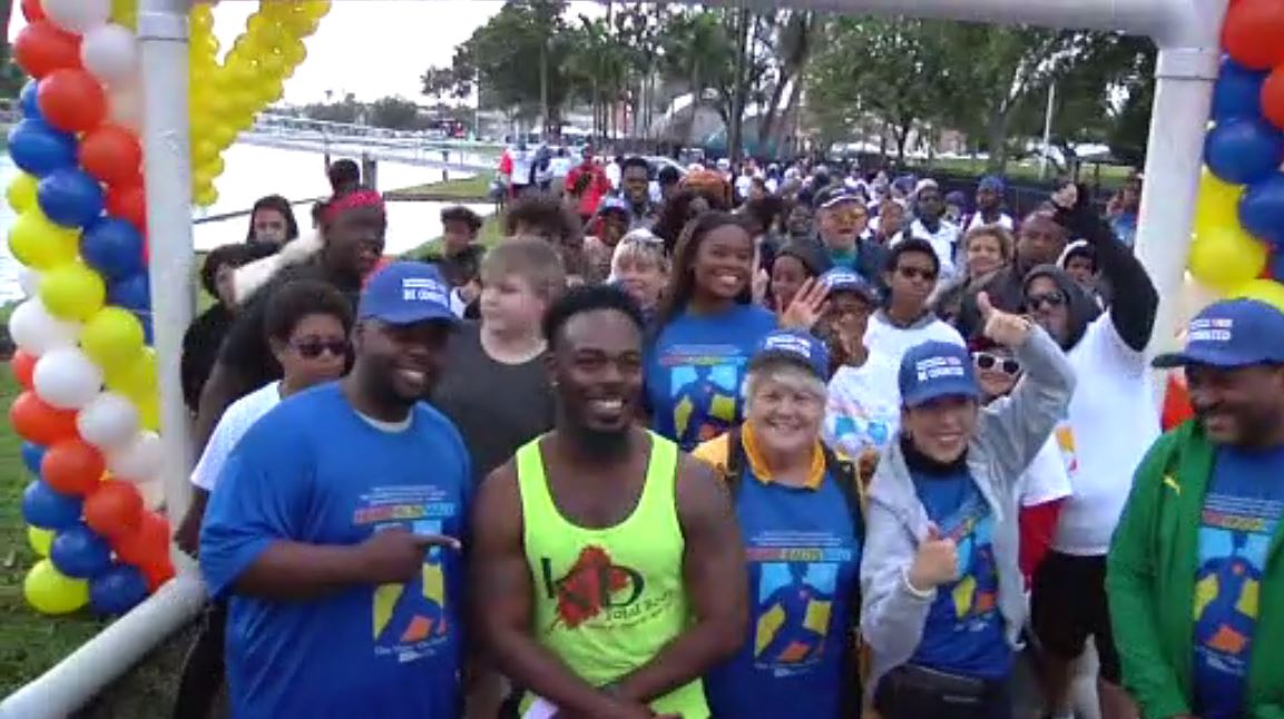 Dozens complete 2.6mile path in North Miami Beach’s 7th Heart Health