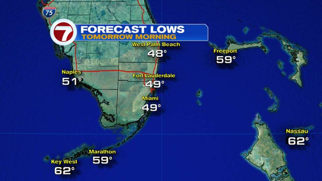 Broward declares cold weather emergency as temps drop to upper 40s - WSVN 7News | Miami News ...