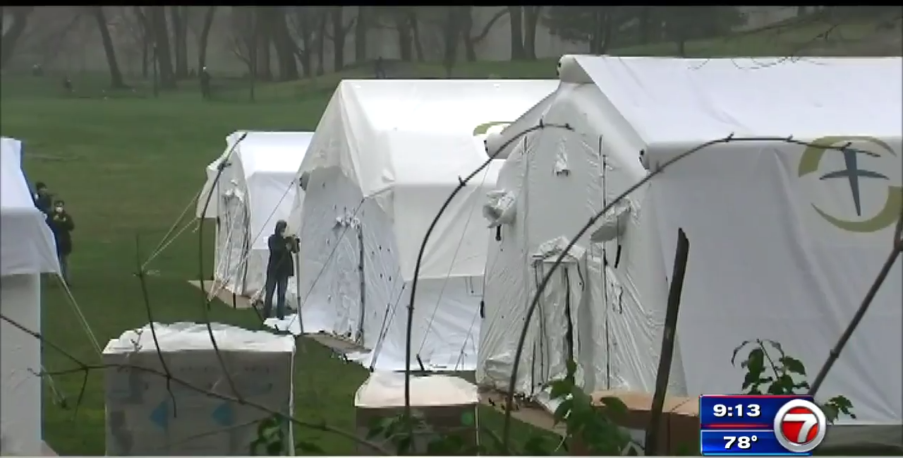 Central Park turns into a field hospital as New York surpasses 1,000 ...