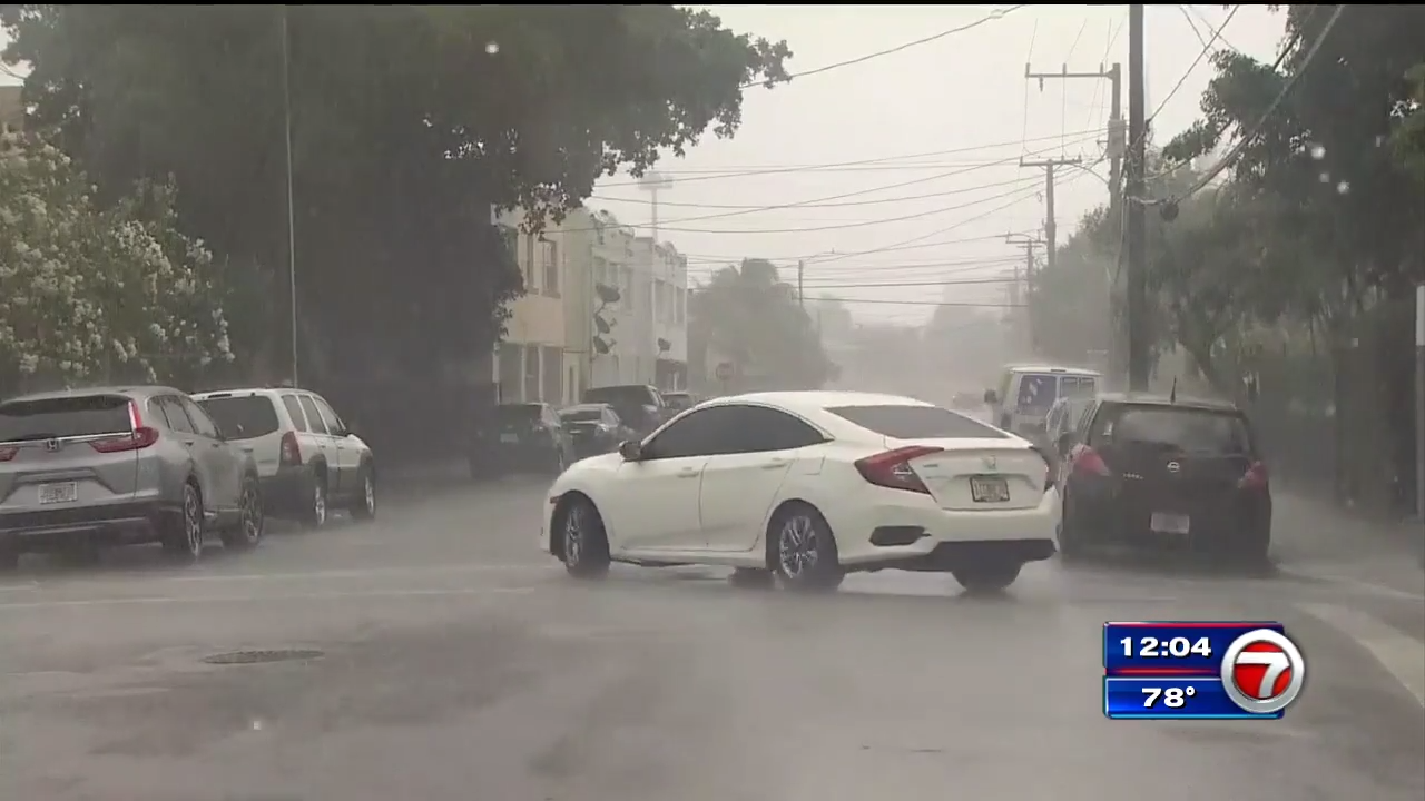 Heavy rains prompt street flood advisory for parts of South Florida ...