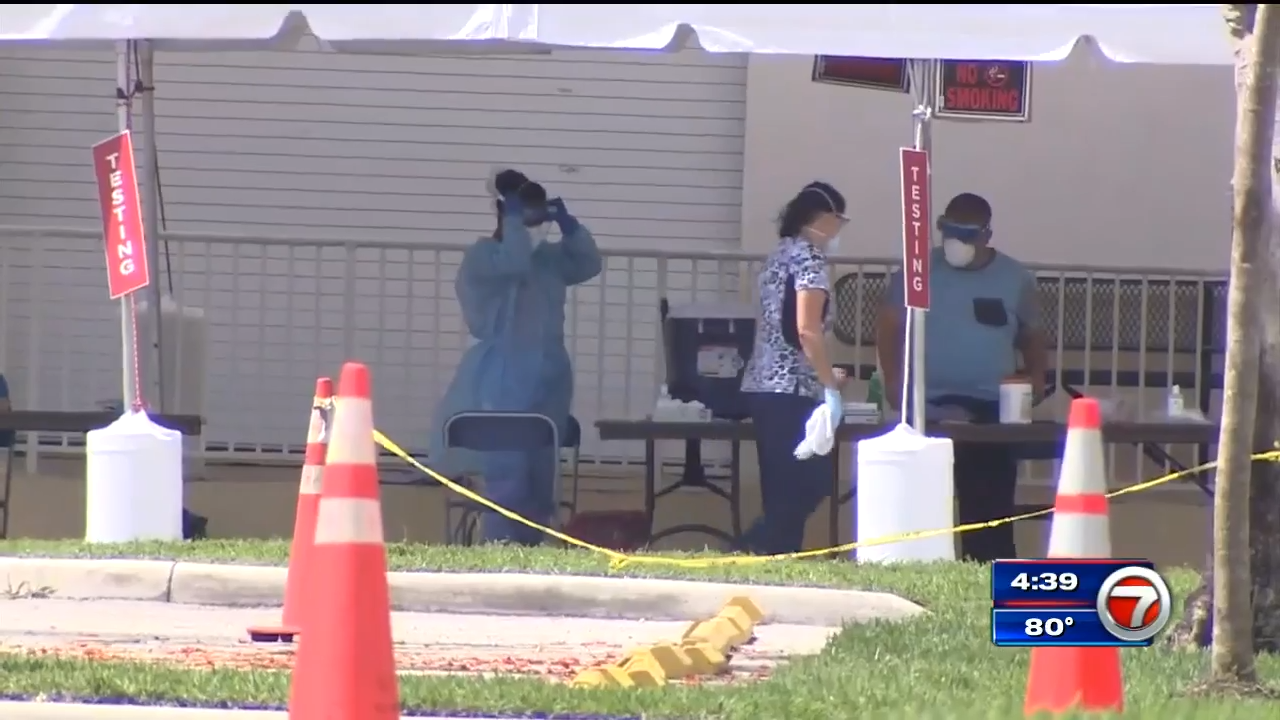 First COVID19 testing site opens in Coral Springs WSVN 7News Miami