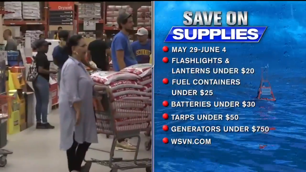 Florida tax holiday on hurricane supplies to begin Friday WSVN 7News
