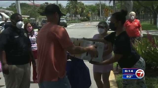 North Miami Beach hosts caravan to help family displaced after fire ...