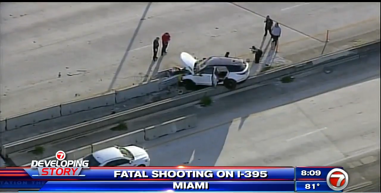 Man killed after shooting on I395 near I95 in Miami WSVN 7News
