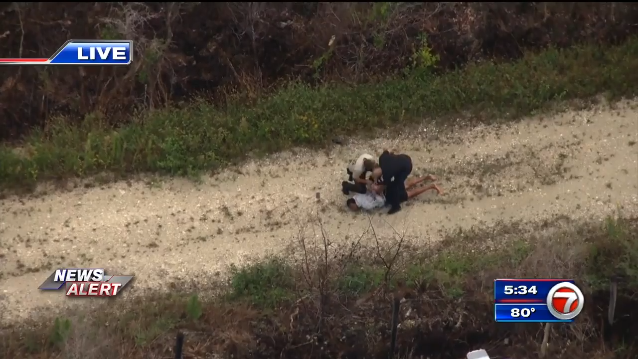 Man in custody after police follow suspected armed robber in NW Miami ...
