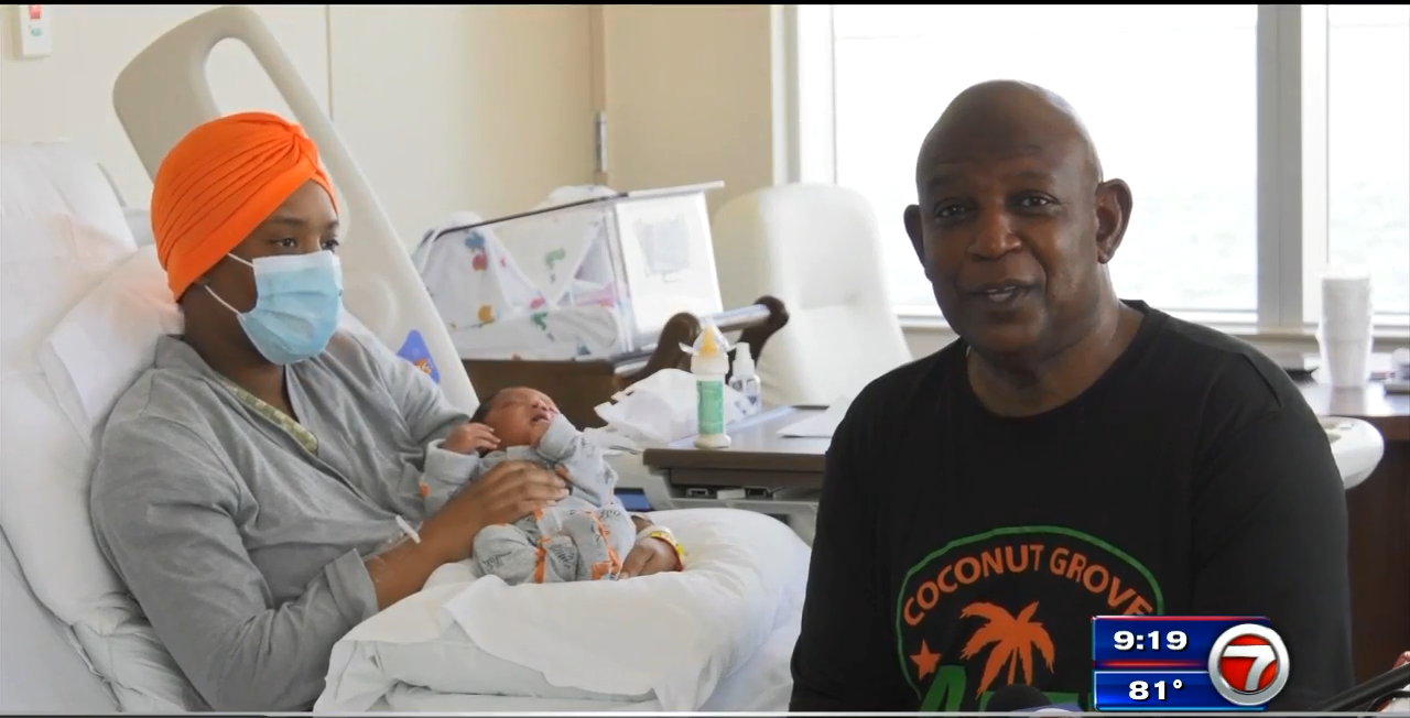 One of the first black babies born at Mercy Hospital son in