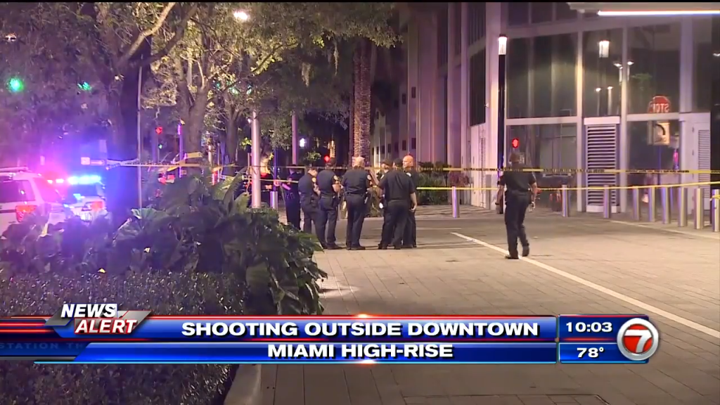 Man transported after shooting near highrise in downtown Miami WSVN