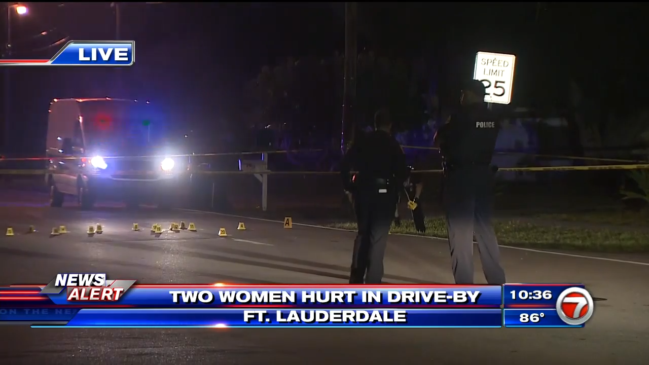 2 women injured in driveby shooting in Fort Lauderdale WSVN 7News