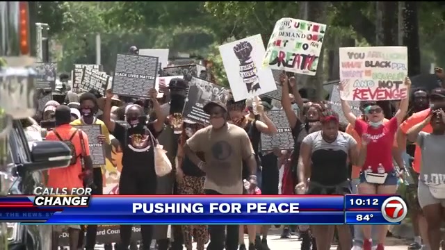 Peace walks, Blue Lives Matter caravan among local weekend protests - WSVN 7News | Miami News ...