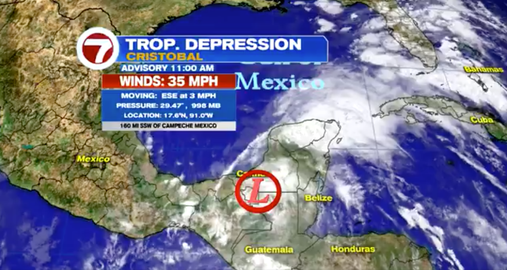 Tropical Storm Cristobal drenching Mexico’s Gulf coast - WSVN 7News ...