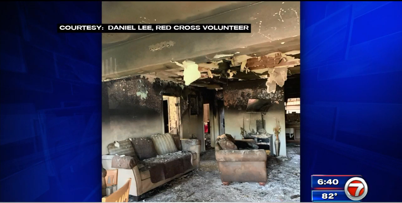 Pompano Beach family displaced after house catches fire - WSVN 7News ...