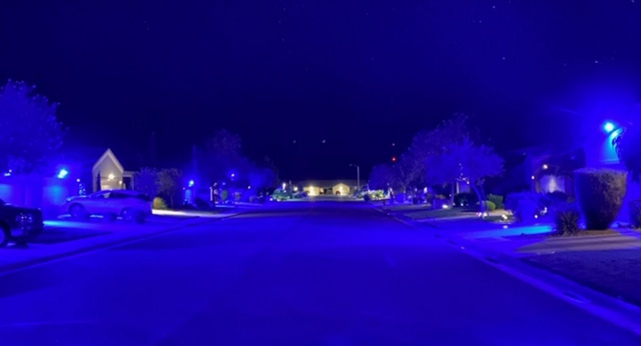 Nevada Neighborhood Lights Up Street With Blue Lights In Support Of Law Enforcement Wsvn 7news Miami News Weather Sports Fort Lauderdale