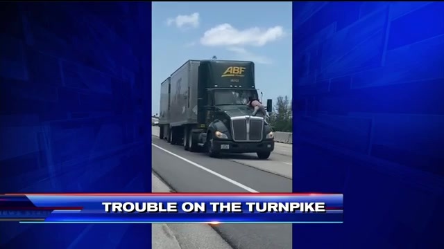 Man Detained After Jumping On Hood Of Semi Truck On Turnpike In Boynton Beach Wsvn 7news Miami News Weather Sports Fort Lauderdale