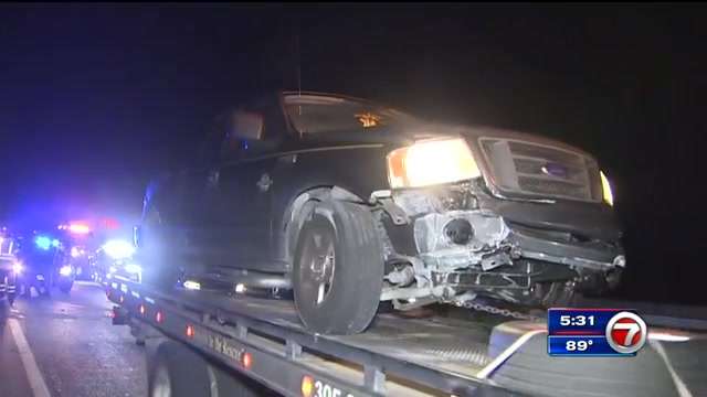 FHP trooper, truck driver OK after crash on Turnpike in NW Miami-Dade ...