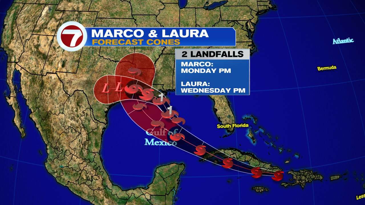 Marco weakens to tropical storm as it nears Louisiana coast - WSVN ...