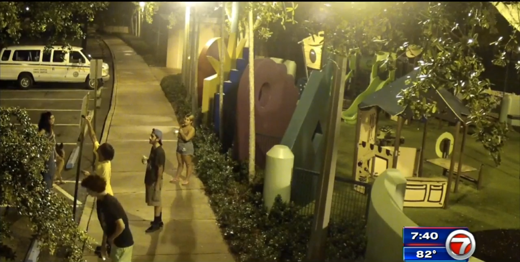 Police search for 5 connected to vandalism and theft in Coral Gables