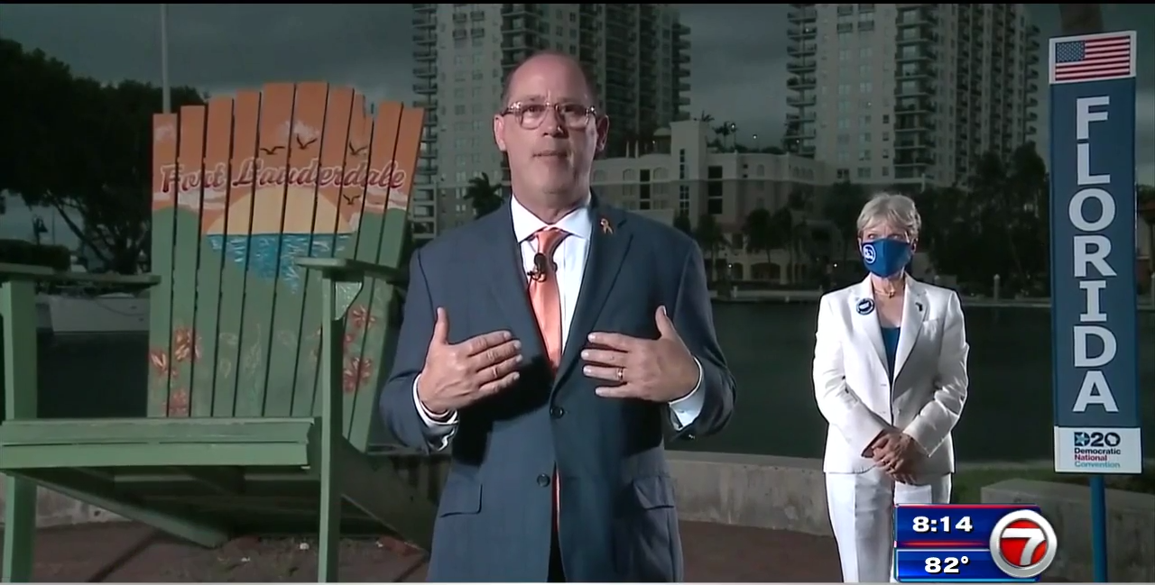 Fred Guttenberg publicly endorses Joe Biden during DNC WSVN 7News