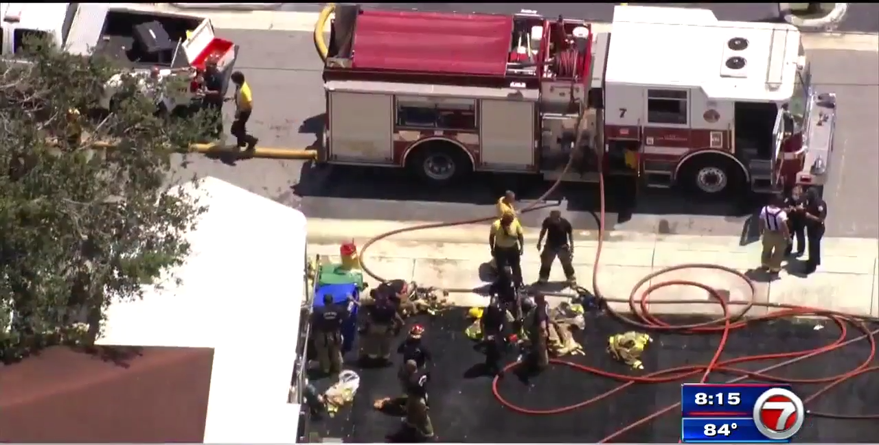 Firefighters respond to fire at Miami multiplex - WSVN 7News | Miami ...