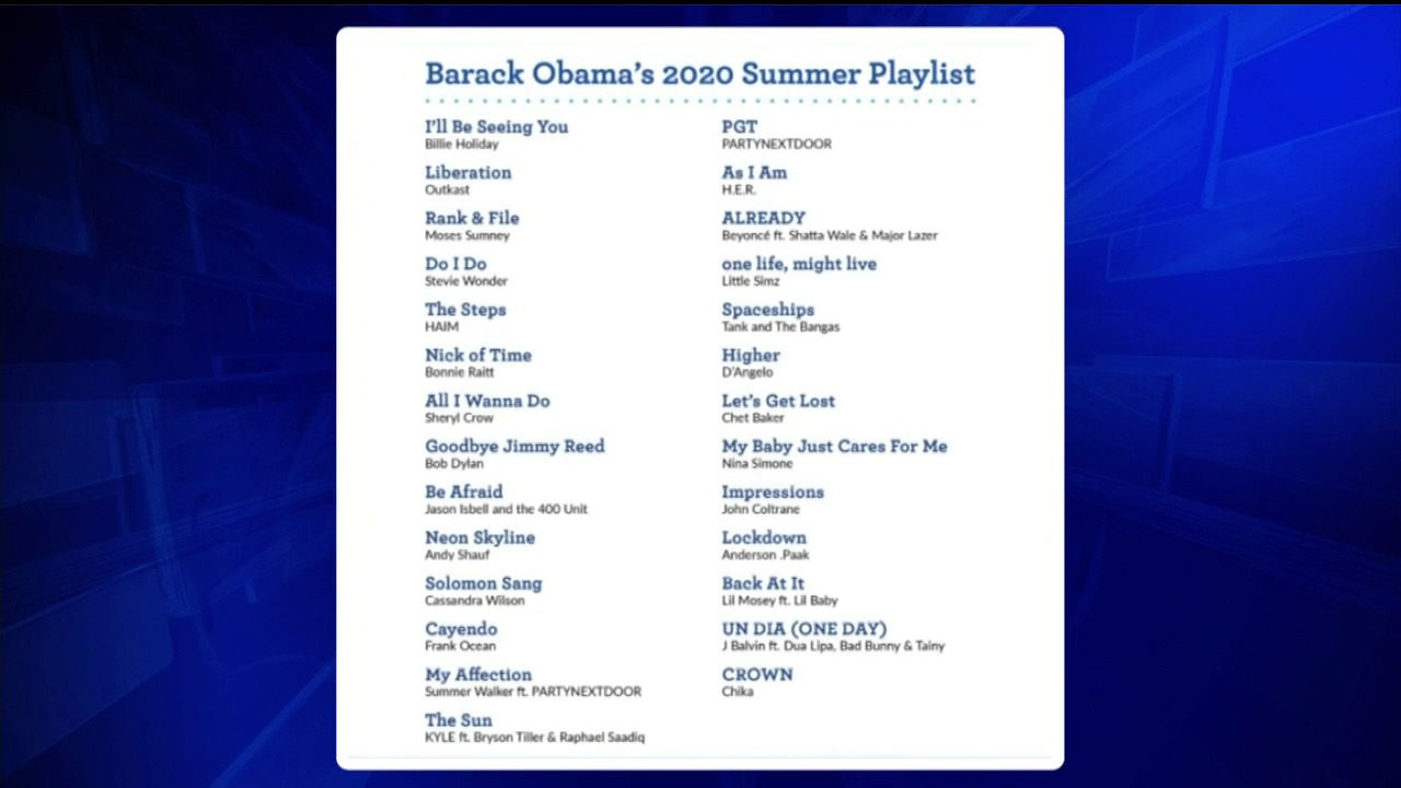 Barack Obama Names 53 Songs Getting Him Through 2020 With Megan Thee Stallion And Billie Eilish On The List Wsvn 7news Miami News Weather Sports Fort Lauderdale