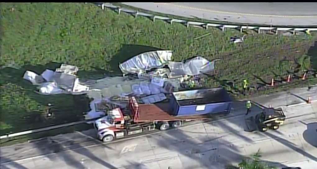 Overturned tractor-trailer causes traffic delays on I-95 - WSVN 7News ...