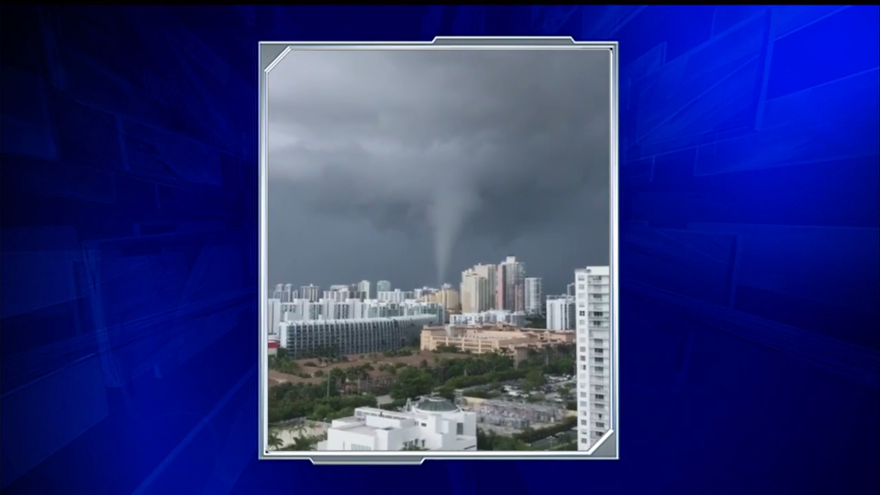 Tornado spotted near shore of Golden Beach WSVN 7News Miami News