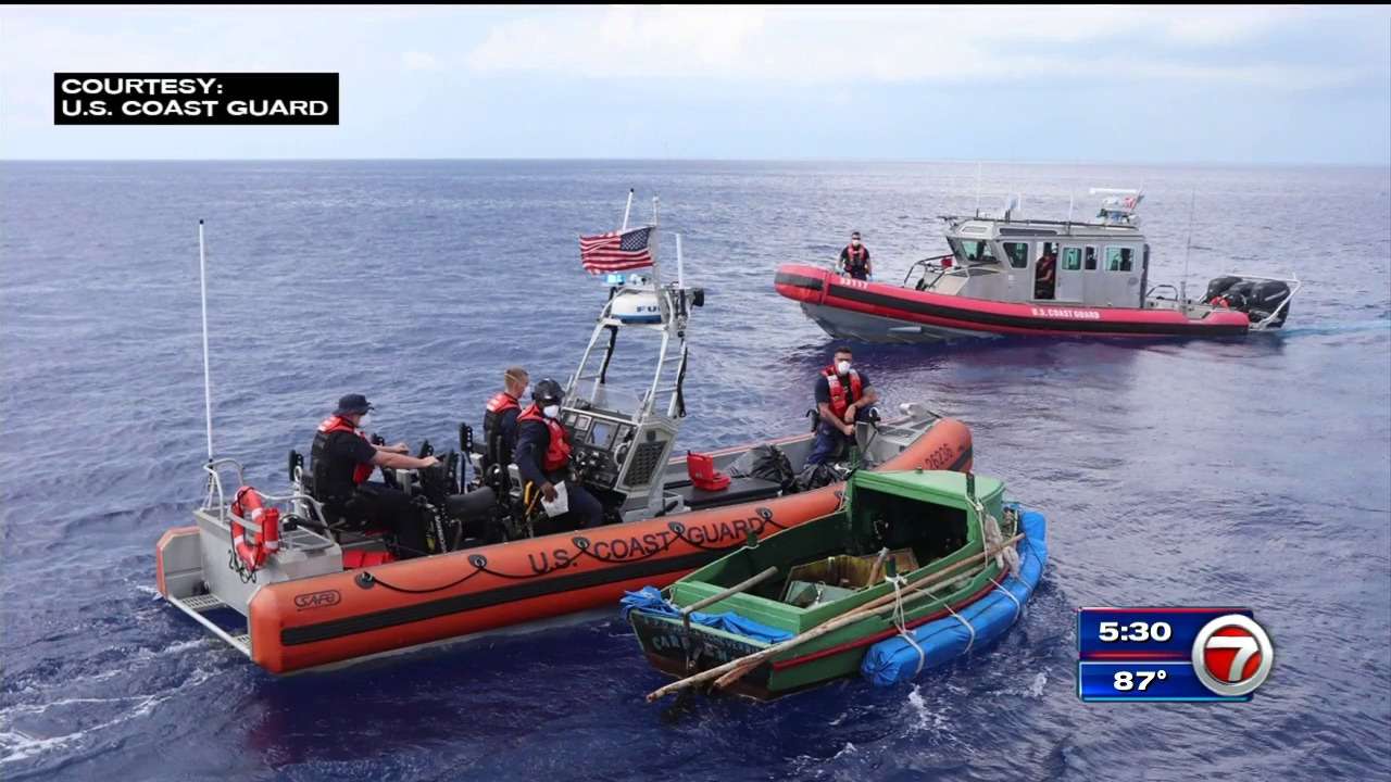 Coast Guard stops Cuban migrants at sea near Marathon - WSVN 7News ...