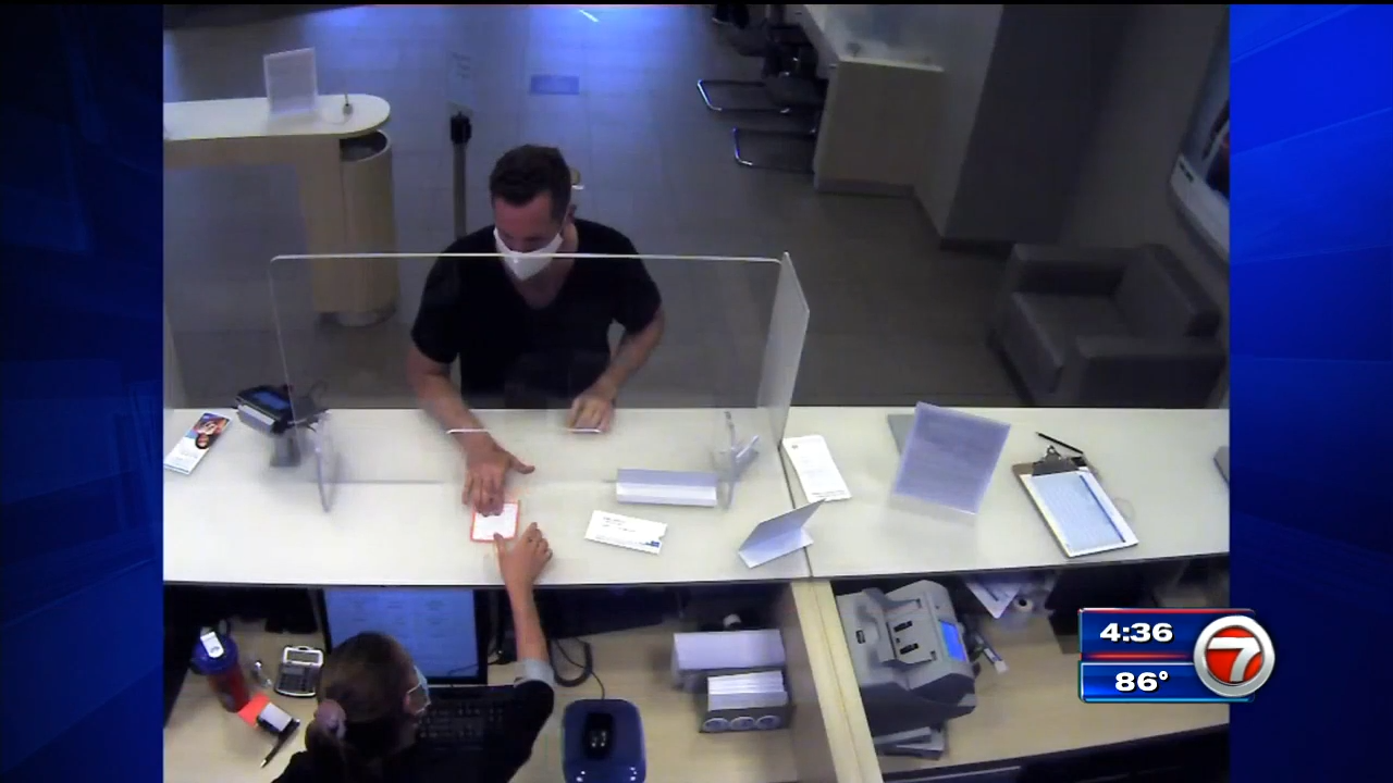 FBI releases surveillance photos of Coral Gables bank robber - WSVN ...