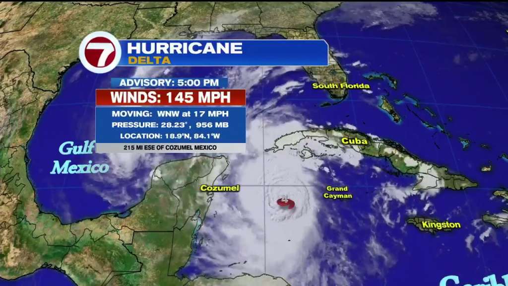 Dangerous Hurricane Delta bears down on Mexico’s Yucatan WSVN 7News Miami News, Weather