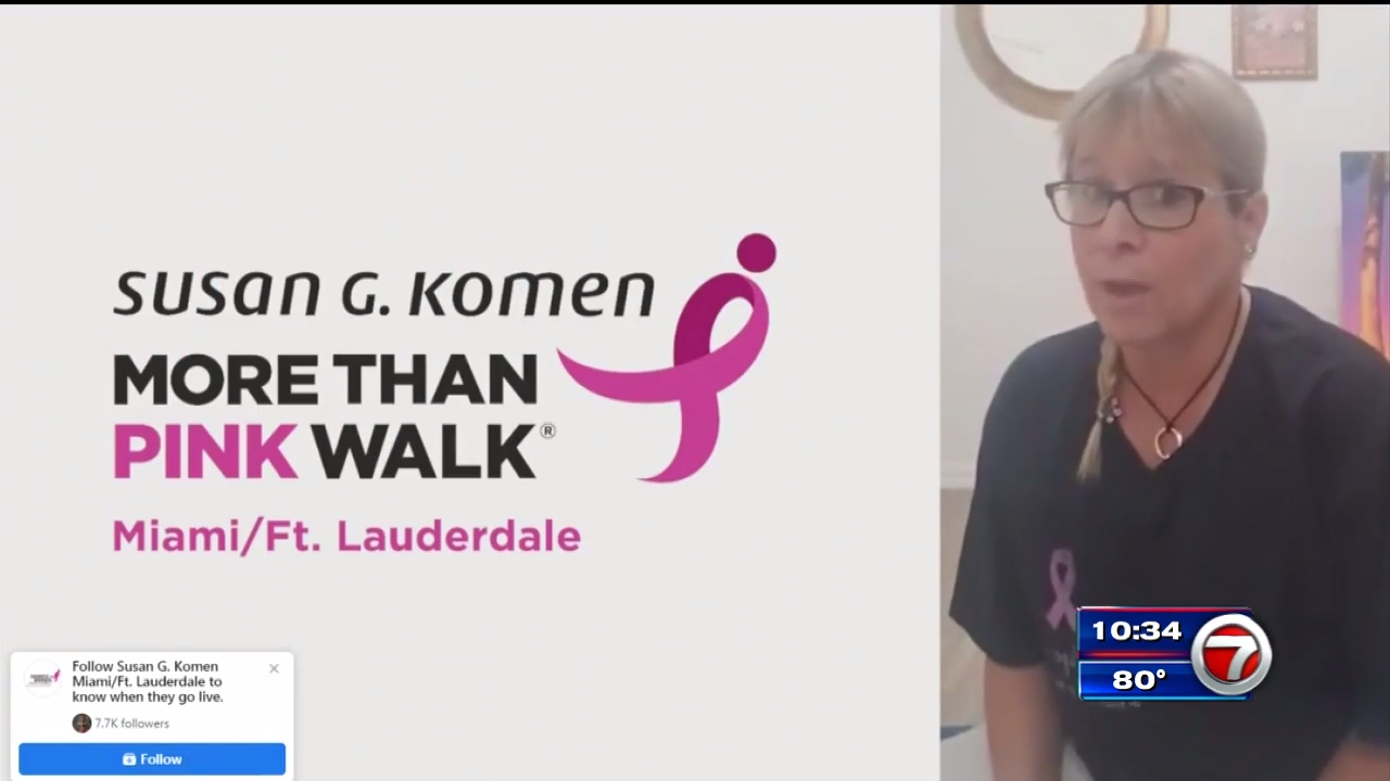 Susan G. Komen hosts virtual breast cancer walk in South Florida - WSVN ...