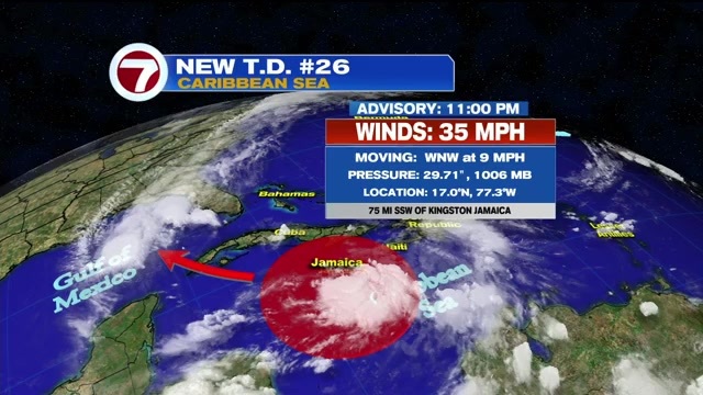 Hurricane watch issued in Western Cuba as TD 26 brews in Caribbean - WSVN 7News | Miami News ...