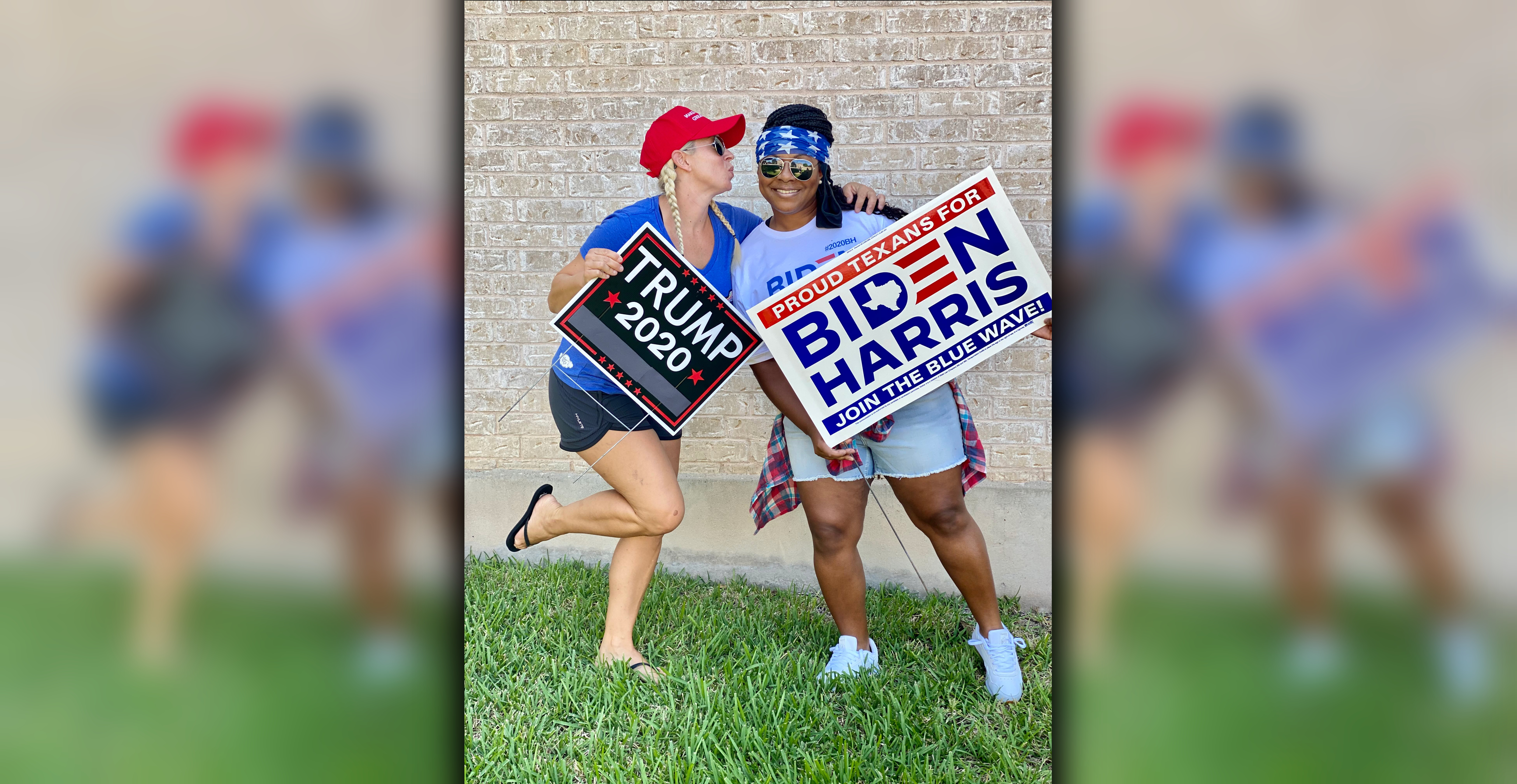 Texas Neighbors Supporting Different Candidates Hope To Share Message Of Unity Through Friendship Wsvn 7news Miami News Weather Sports Fort Lauderdale