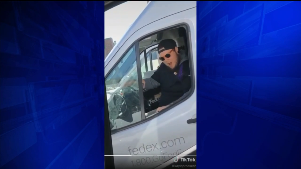 FedEx driver goes viral after video shows him spreading holiday cheer