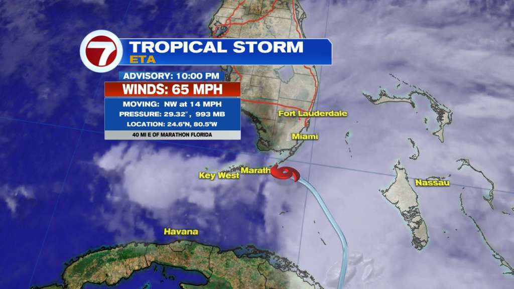 Hurricane Warning issued for the Florida Keys, MiamiDade and Coastal
